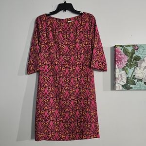 MIU MIU pink and orange patterned mod dress, size M, EUC